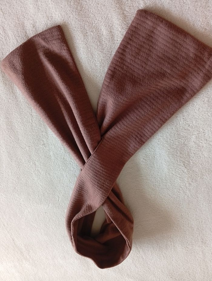 Écharpe chaude couleur Brun - photo numéro 4