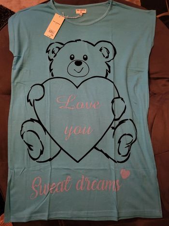 Tee-shirt de nuit taille unique ted lapidus