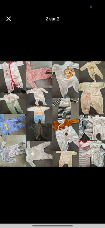 Lots vêtement 1 mois
