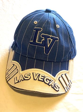 Casquette Koskash Head Wear Bleue Las Vegas Visière Blanche Accessoires Enfants Adolescents