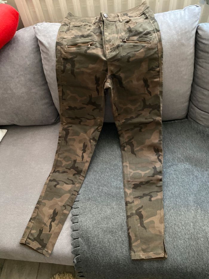 Camouflage Kiabi Pantalon Militaire Pour Fille Pantalon Skinny