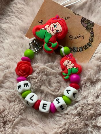 Attache tétine la petite sirène