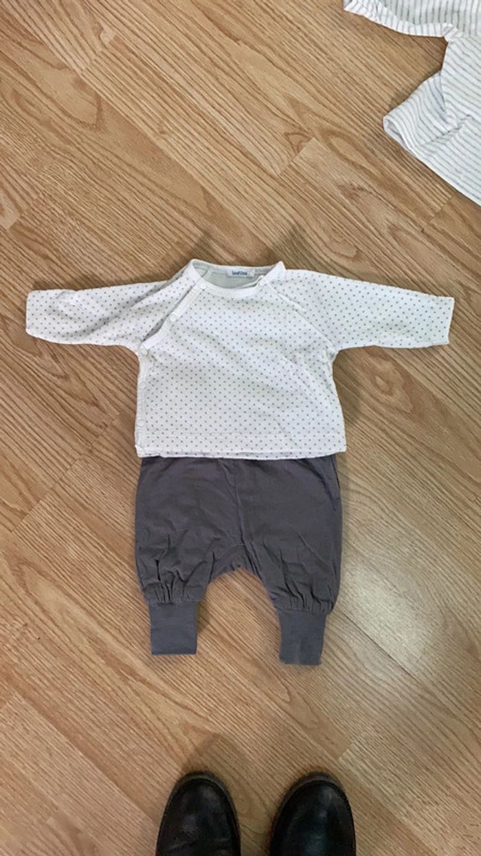 Ensemble pantalon TAO / gilet bout’Chou 1 mois