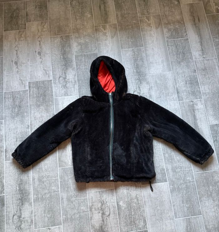 Veste réversible Bellerose moumoute noire/orange taille 3 - photo numéro 7