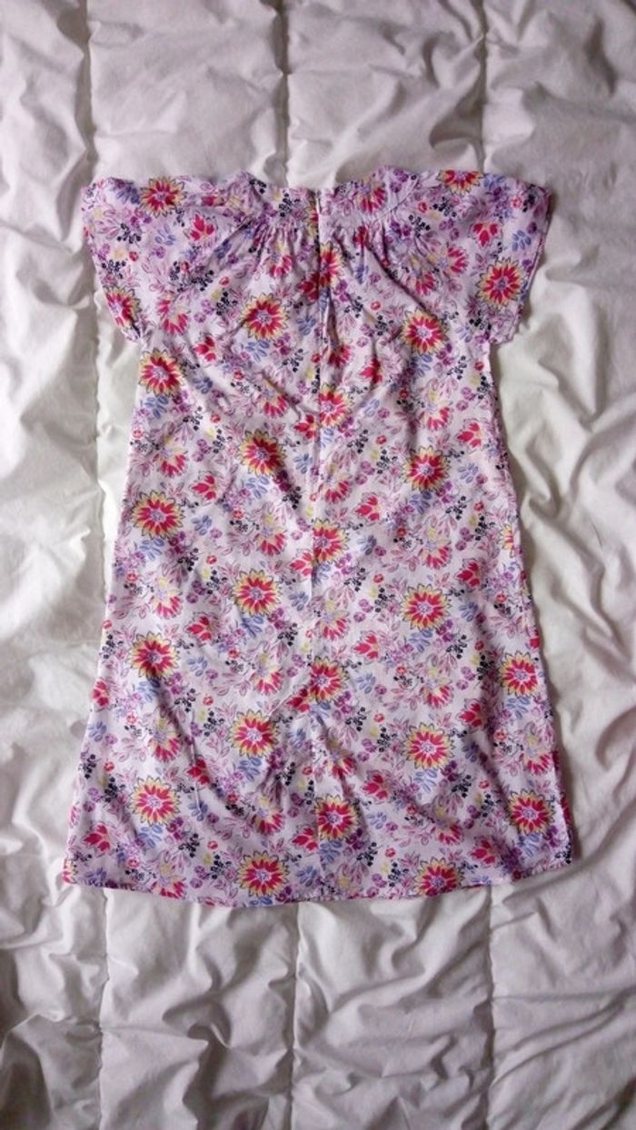 Jolie robe d'été manches courtes multicolore - photo numéro 2