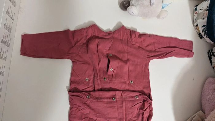 Pyjama/Grenouillère bordeaux Vertbaudet 12 Mois - photo numéro 5