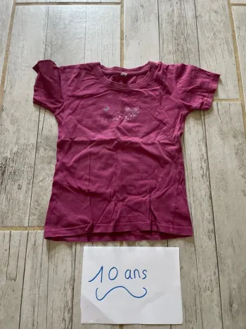 Très joli t-shirt été fille 10 ans
