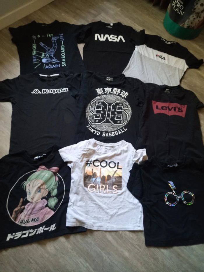 Lot de 9 tee-shirts 14 ans T.S