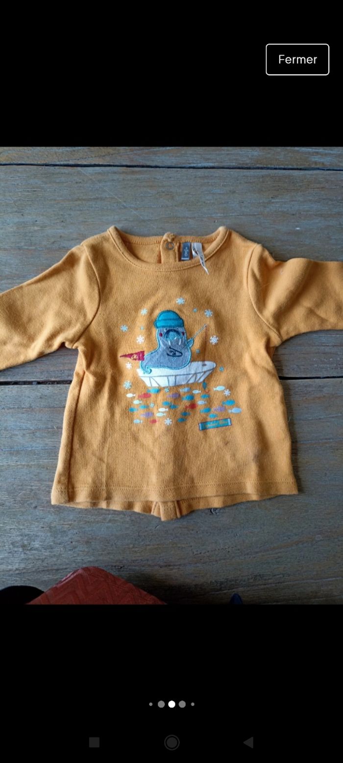 Lot 10 tee-shirts manches longues 3 mois - photo numéro 6