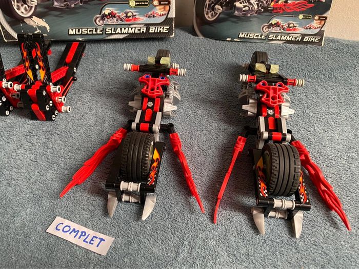 Lot de 2 lego 8645 racers power racers. Muscle slammer bike complète - photo numéro 7