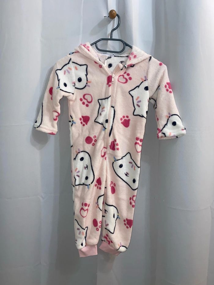 Pyjama combinaison polaire rose Gabby Chat Kiabi taille 3 ans neuf - n99k