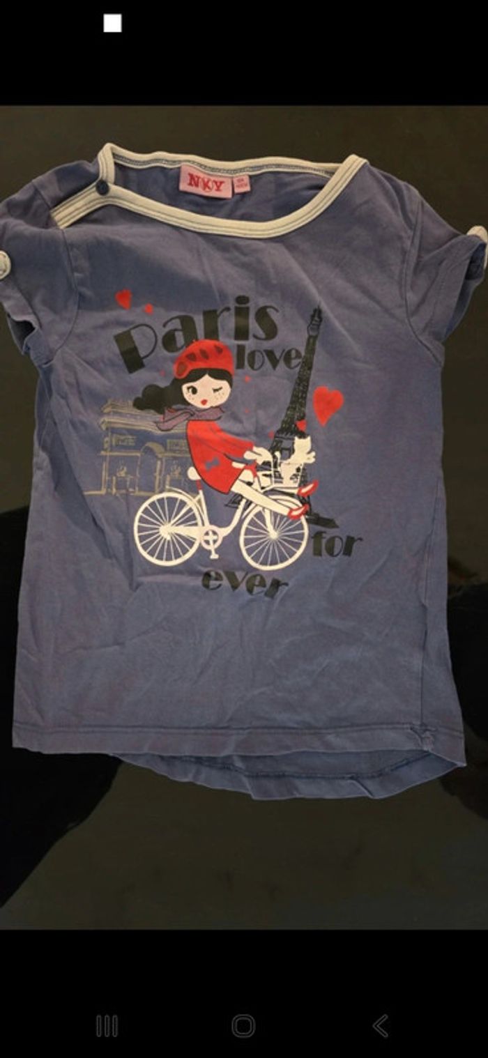 Lot 6 t-shirts fille 10 ans Disney Punkidz Okaidi Kiabi NKY - photo numéro 7