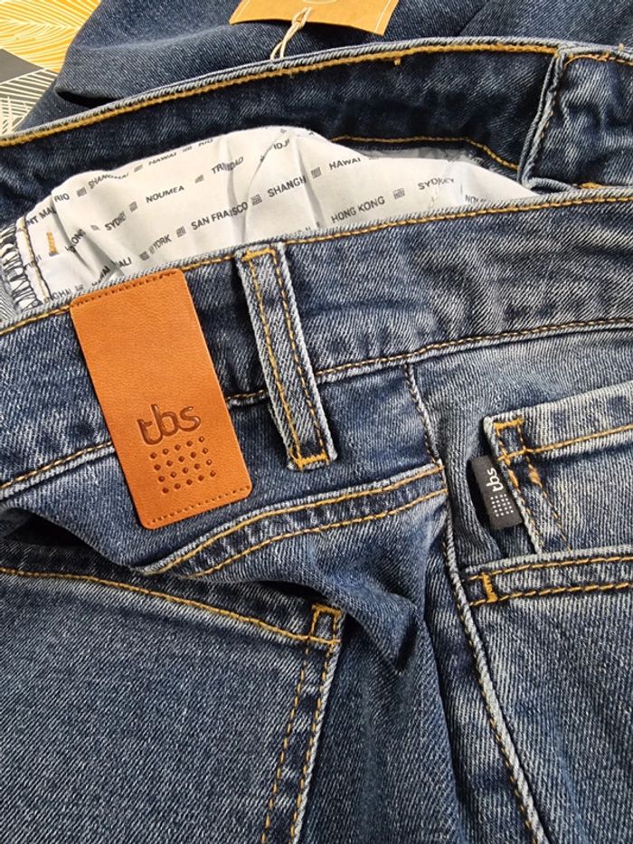 TBS Jean Homme coton recyclé indigo Benjipar * taille 46 * - photo numéro 9