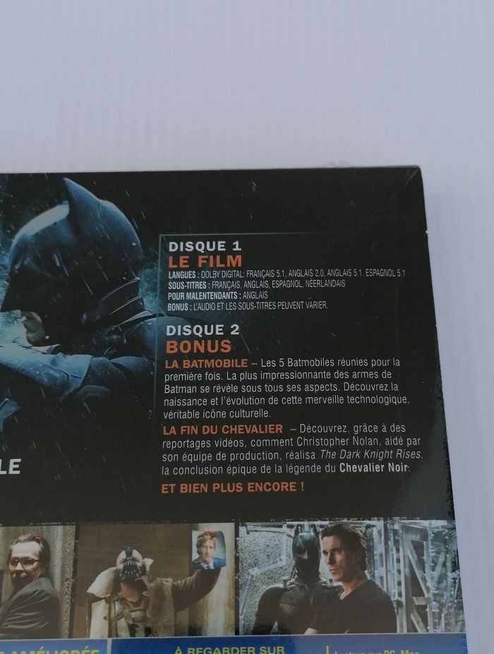 The dark knight rises (édition collector 2 dvd) (Christian Bale, Marion Cotillard) Neuf. - photo numéro 5