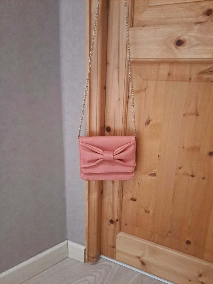 Pochette mini sac chaînette rose Naf Naf - photo numéro 5