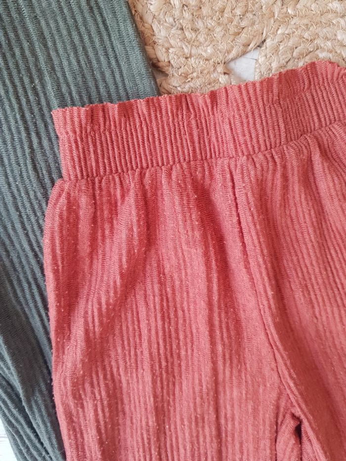 Lot de 2 pantalons fluides évasés kiabi 3ans - photo numéro 3