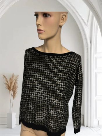 Pull noir et or Karl Marc John - Taille XS