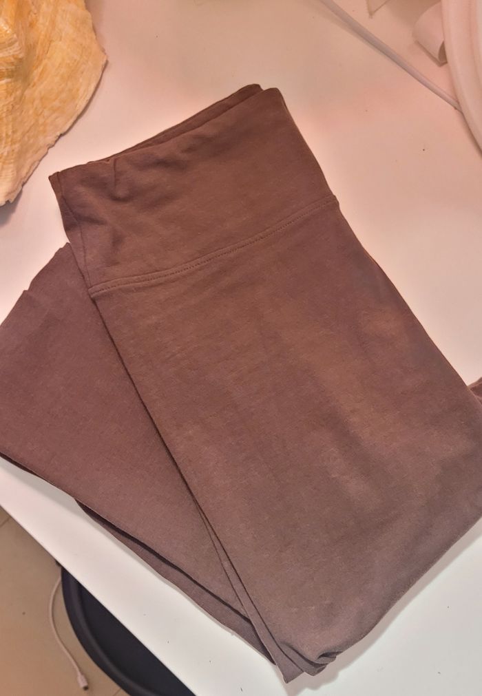 Legging taille haute marron glacé - photo numéro 3
