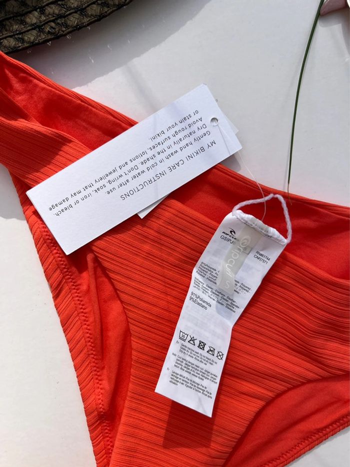 Bas de maillot orange à rayures - photo numéro 6