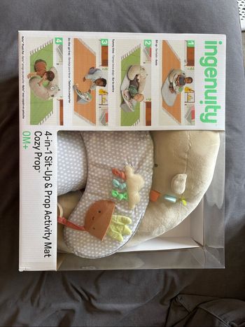 Ingenuity, Tapis d'éveil et siège d'activités 4en1 Cozy Prop Nate