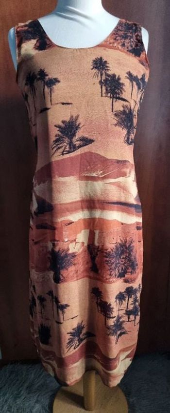 Robe longue imprimé paysage taille 1