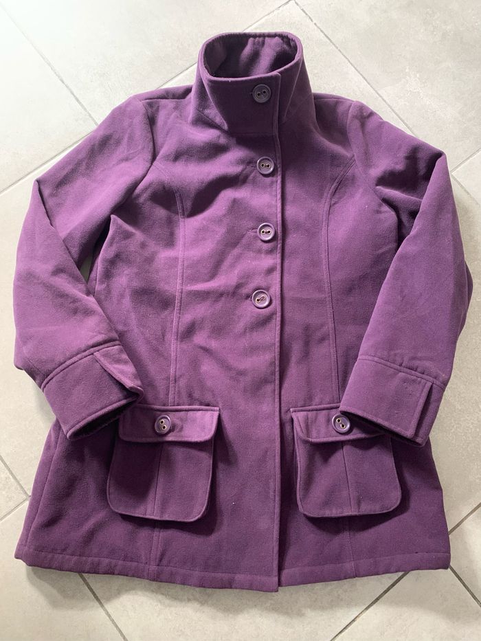 Manteau violet taille XL