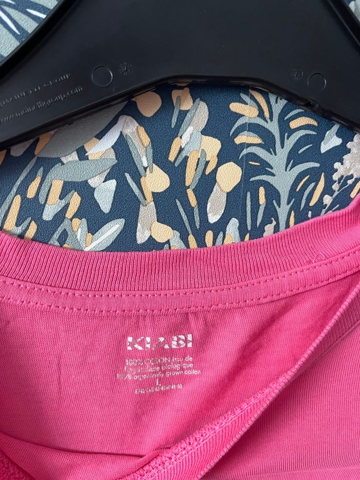 T-shirt rose avec inscription KIABI - photo numéro 3