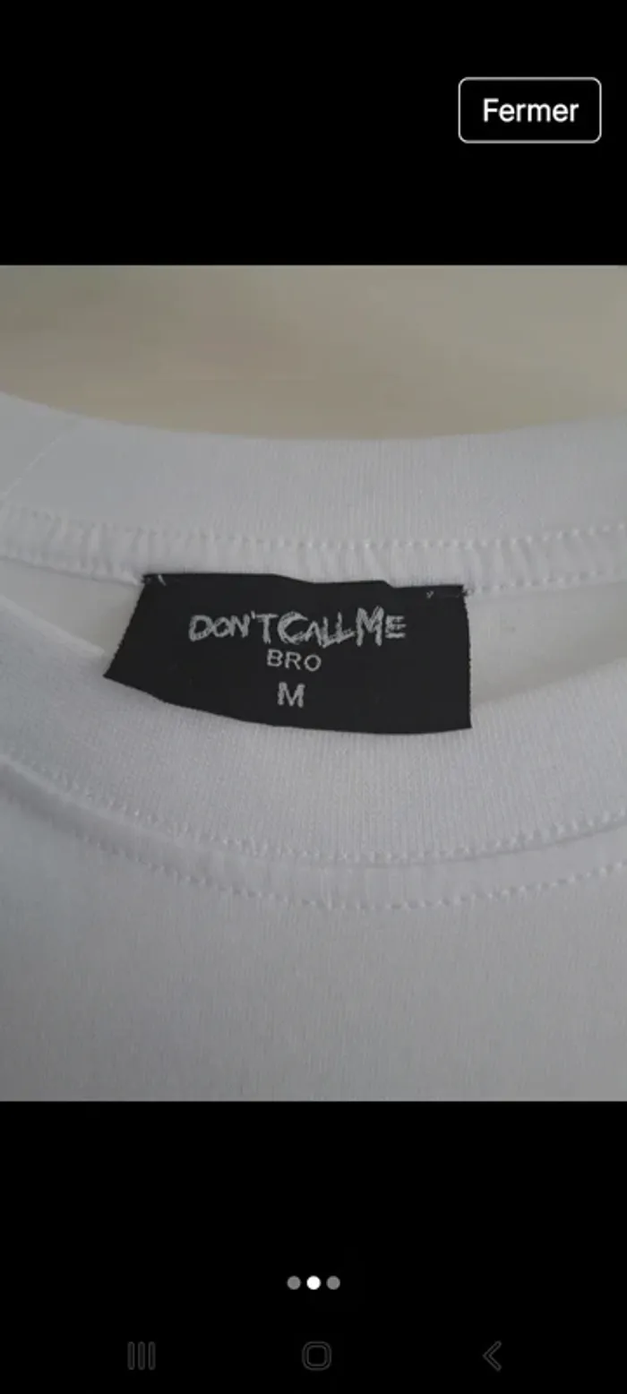 T shirt Don t call me bro M - photo numéro 2