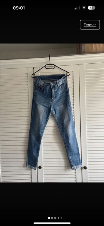 Jeans taille haute