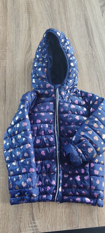 Manteau coeur violet