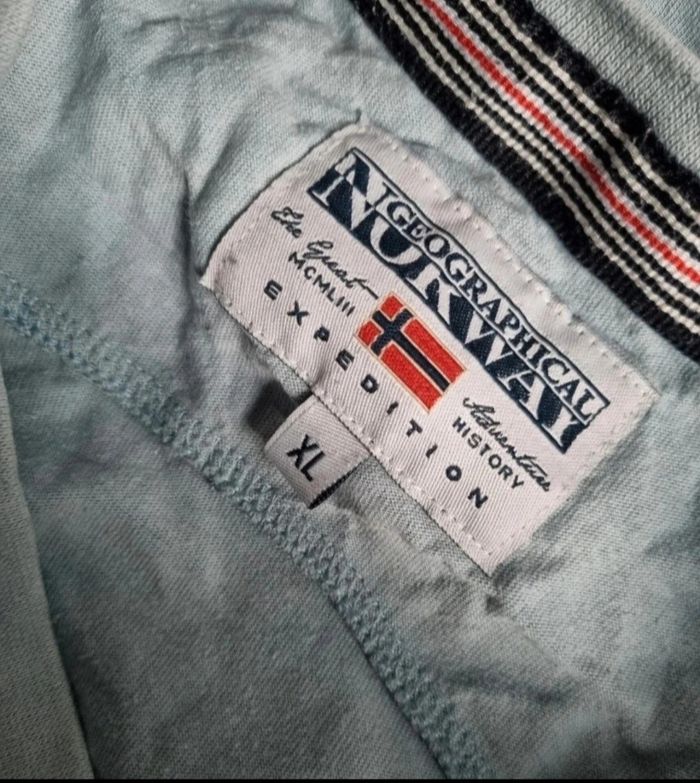 T-shirt bleu ciel Geographical Norway taille Xl - photo numéro 3