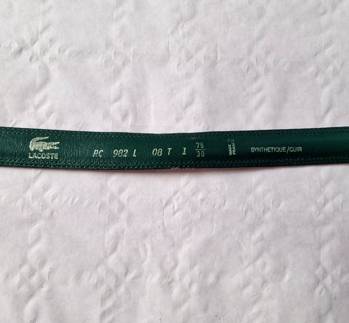 Ceinture en cuir Lacoste  , 85cm , mixte - photo numéro 6