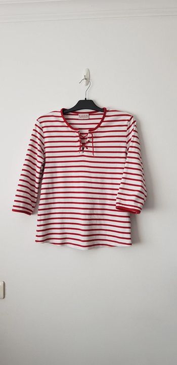 Tee-shirt marinière femme - T. 40 / L