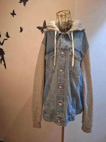 Veste en jeans à capuche & sweat