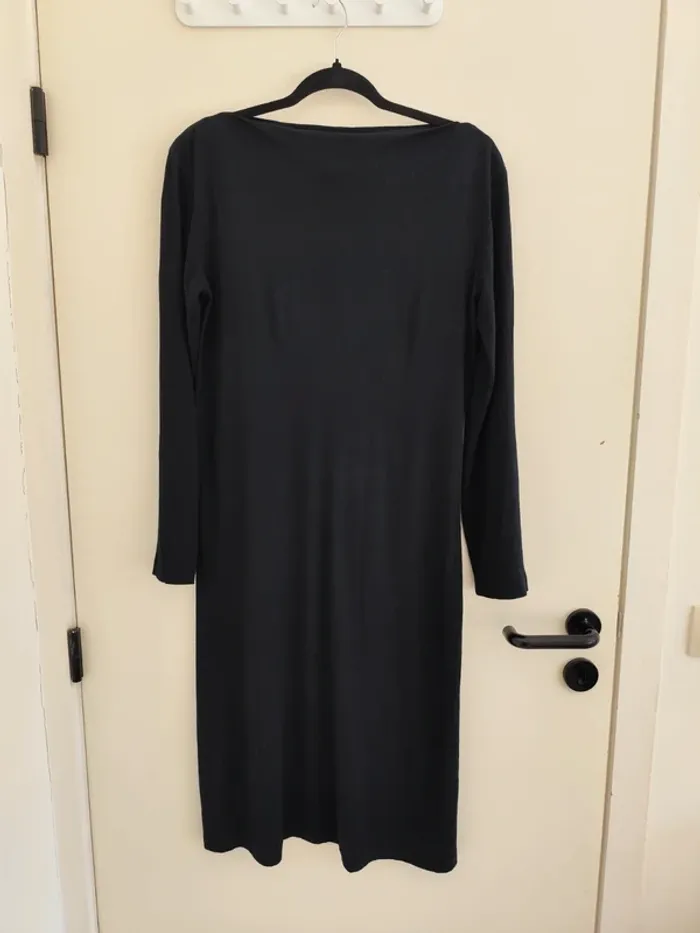 Belle petite robe noire manches longues "Mais il est où le soleil ?" - photo numéro 6