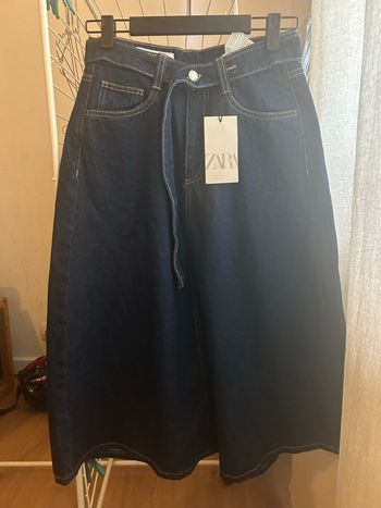 jupe zara midi rock neuve en jean