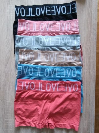 Urgent lot 6 boxer femme 40/42 sans couture élastique à la taille neuf