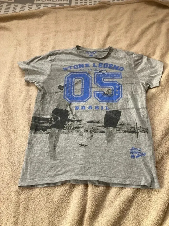 T-shirt garçon homme xxs 16 ans stone legend