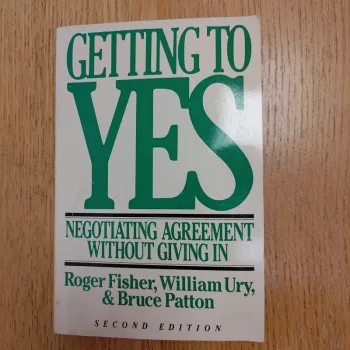 Livre getting to yes (anglais)
