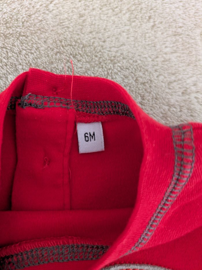 T-shirt Manches Longues Bébé Garçon Rouge - photo numéro 2