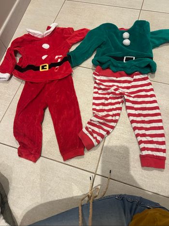 Pyjama pere Noël et lutin