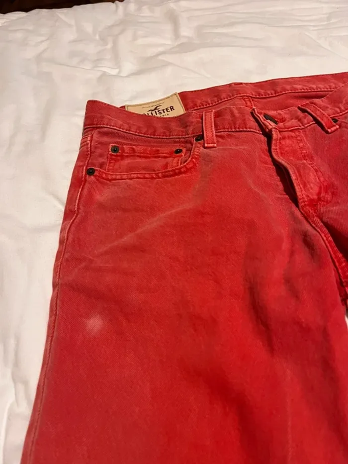 Jeans Hollister rouge - photo numéro 4