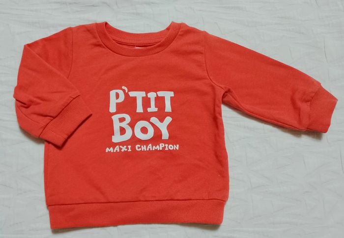 Kimbaloo pull sweat fin p'tit boy maxi champion