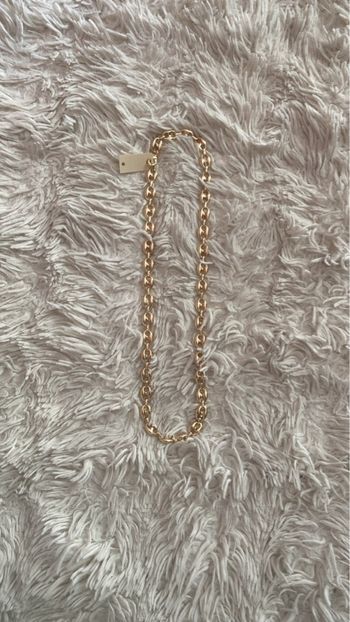 Collier grains de café plaqué  or