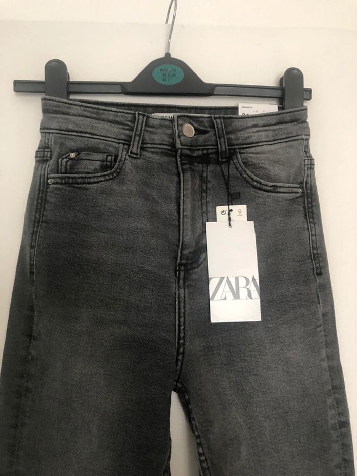 Superbe beau jean taille haute Zara neuf avec étiquette taille 34 - photo numéro 3