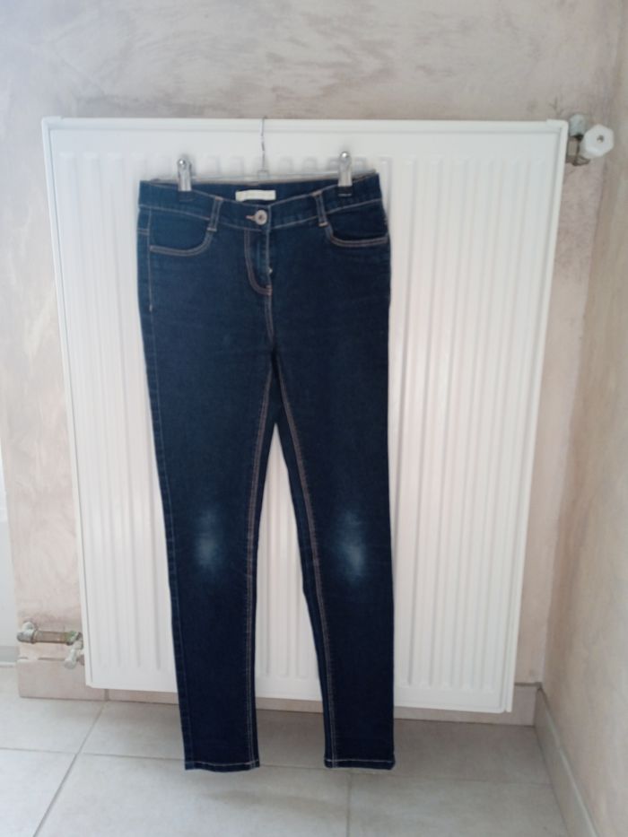 Jean bleu marine fille 12 ans Gémo