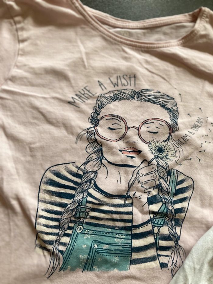 Lot ensemble garde robe haut vêtement fille enfant taille 10 ans - photo numéro 4