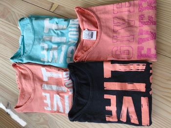 4 t-shirt manches courtes