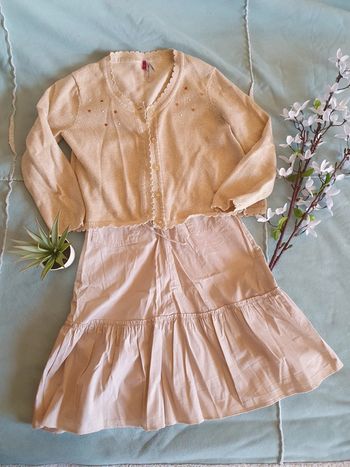 🤎Joli ensemble jupe + gilet 6 ans🤎