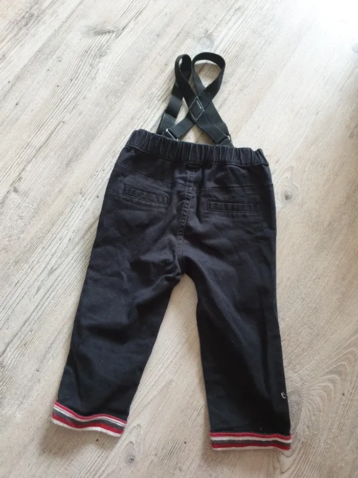 Pantalon avec bretelles Kitchoun 18 mois - photo numéro 2